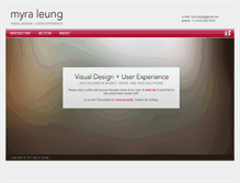 Tablet Screenshot of myraleung.com